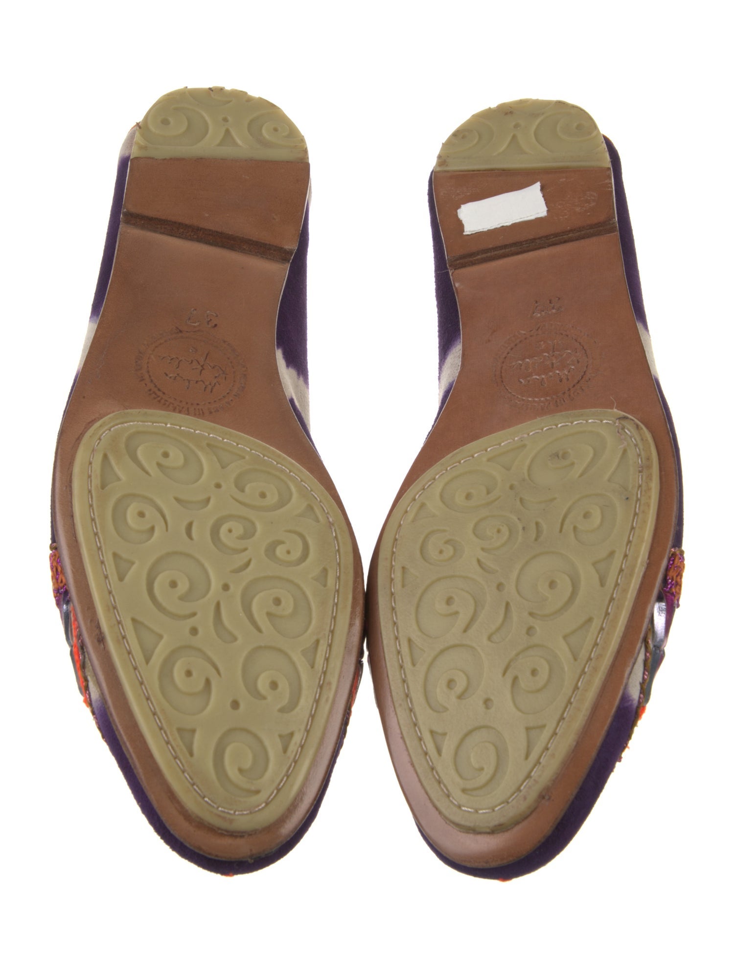 Meher Kakalia Suede Printed Loafers